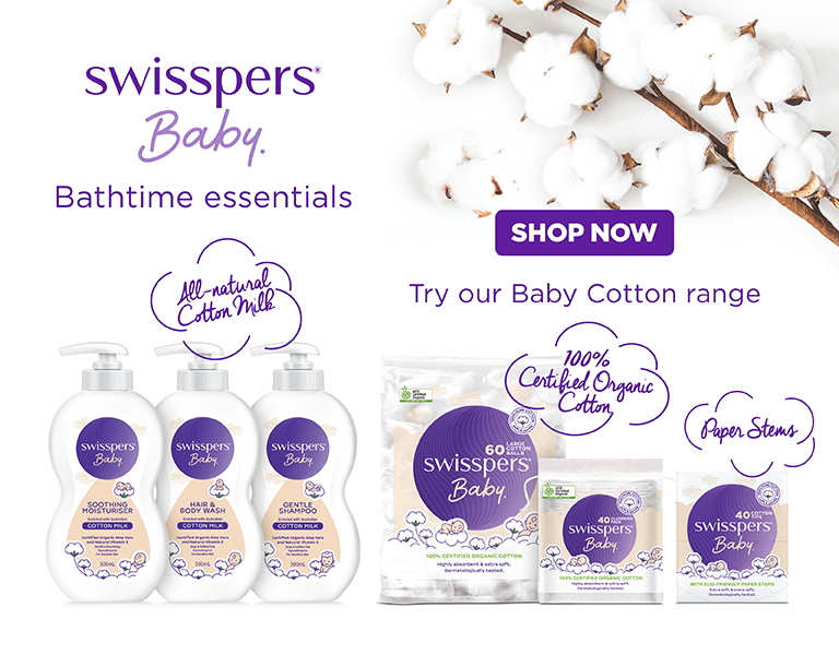 Swisspers Baby - Bath range and Cotton range